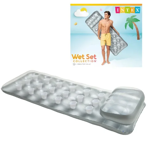 Intex Suntan 18-pocket luchtbed - Zilver