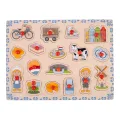 Houten Knopjespuzzel Holland 30x22.5cm