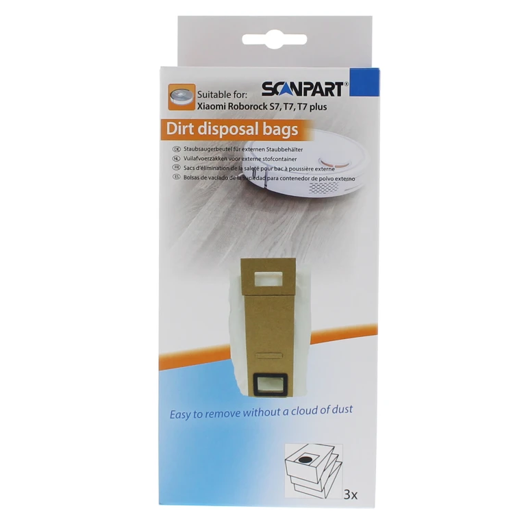 Scanpart Stofzuigerzakken voor Xiaomi Roborock, set van 3