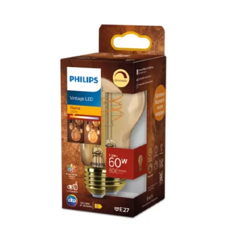 LED Lamp 60W E27 806Lm Dimb. peer filament gold