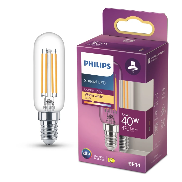 Philips LED afzuigkaplamp E14 470Lm - 1 stuk