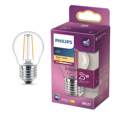 LED Lamp 25W E27 260Lm kogel filament
