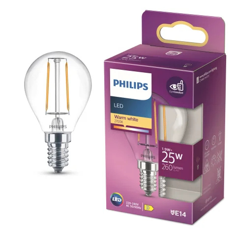 LED Lamp 25W E14 kogel filament