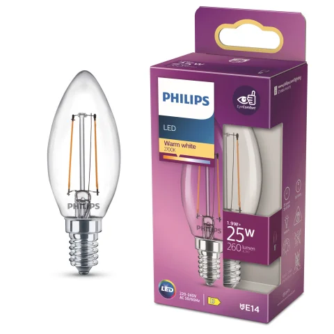 LED Lamp 25W E14 260Lm kaars filament