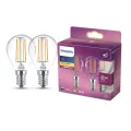 Philips LED Kogellamp E14 470 Lm 2700K - set van 2