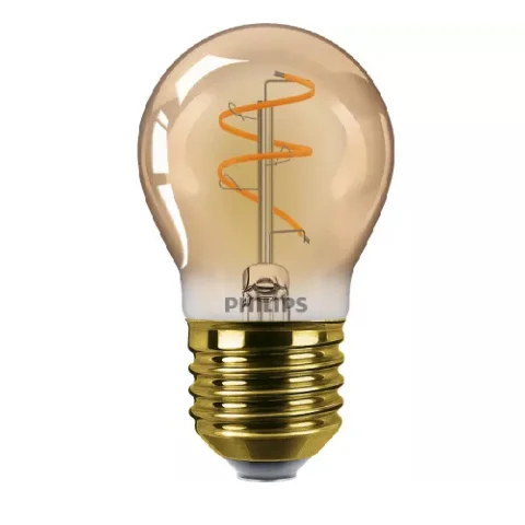 LED Lamp 15W E27 180Lm Dimb. kogel filament gold