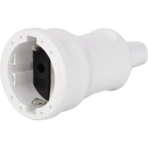 Contrastekker +RA pvc wit