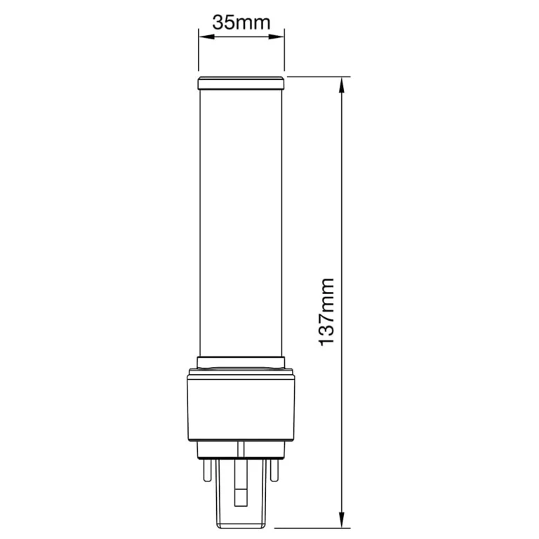 Noxion LED Lichtbron G24d-1 PL-C 3.6W 473Lm Warm Wit - 1 stuk