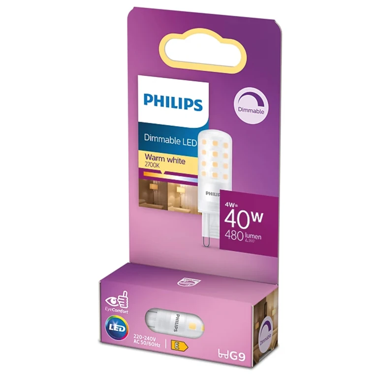 Philips LED Capsulelamp G9 4W 480Lm Warm Wit - 1 stuk