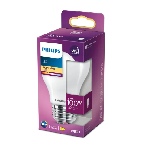 LED lamp E27 10,5W 1521Lm peer mat