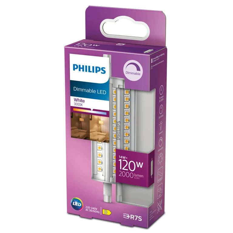 Philips LED staaf R7s 118mm 2000lm dimbaar - 1 stuk