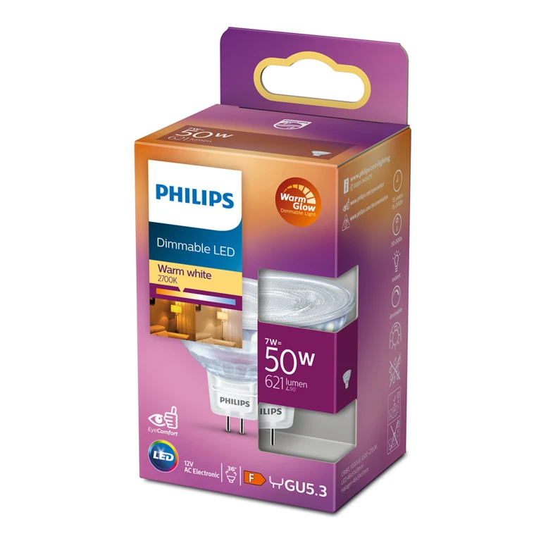 Philips LED Spot GU5.3 7W 621 Lm - 1 stuk