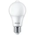 LED lamp E27 60W 806Lm peer mat + sensor