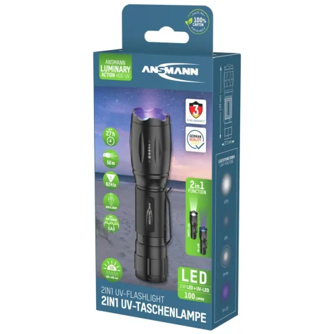 Ansmann zaklamp Action UV