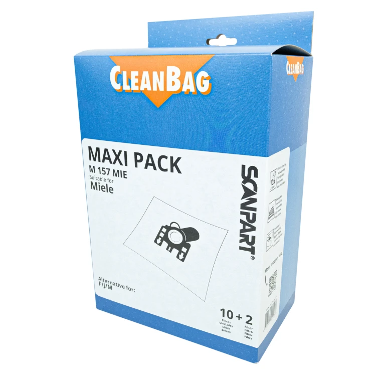 CleanBag Stofzuigerzakken Miele F/J/M Maxi - Set van 10
