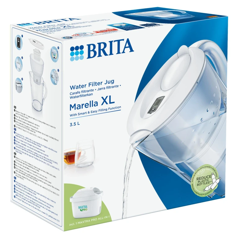 BRITA Waterfilterkan Marella XL 3,5l Wit