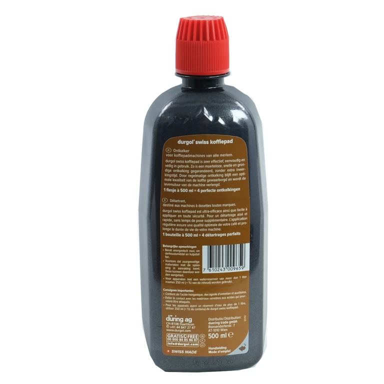 Durgol Swiss Ontkalker voor Koffiepadmachines - 500ml