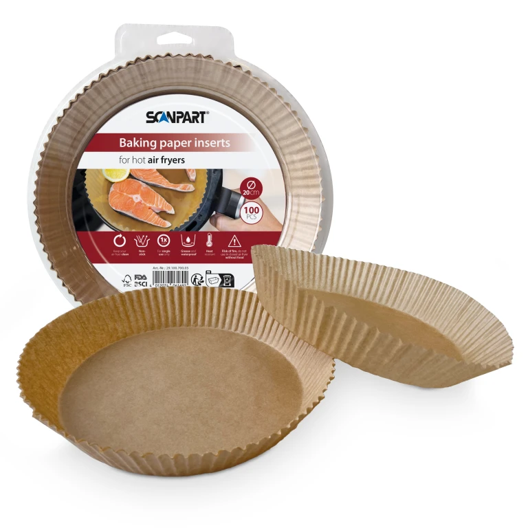 SCANPART Bakpapier Inlegvellen Airfryer 20 cm - 100 stuk