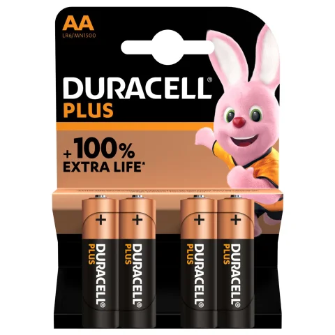 batterij alkaline plus 100% AA 4st.
