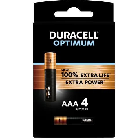 batterij alkaline optimum 100% AAA 4st.