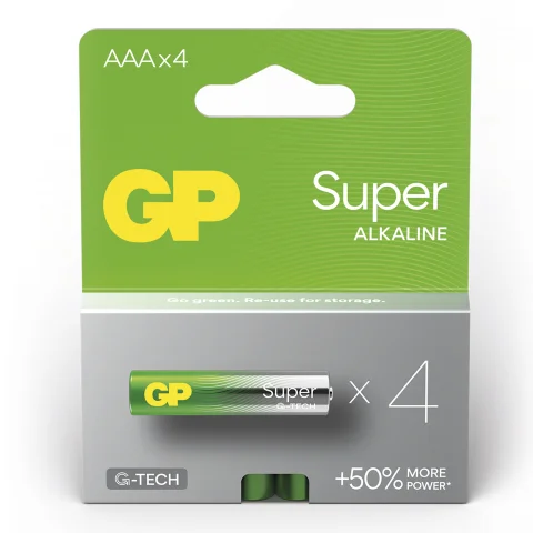 batterij Super Alkaline AAA 4 stuks