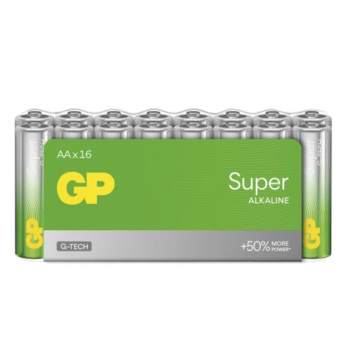 batterij Super Alkaline AA 16 stuks