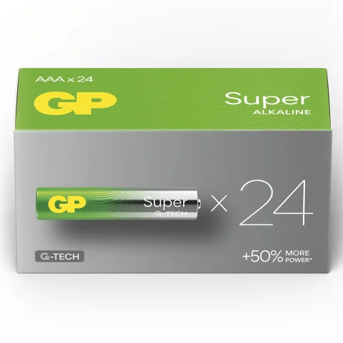 batterij Super Alkaline AAA 24 stuks