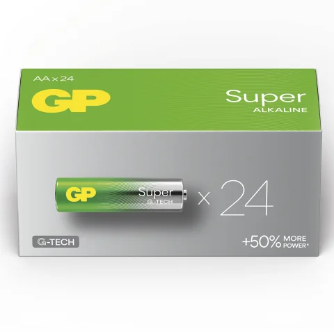 batterij Super Alkaline AA 24 stuks