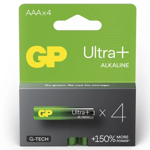 batterij Ultra+ Alkaline AAA 4 stuks