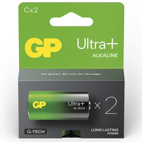 batterij Ultra+ Alkaline C 2 stuks