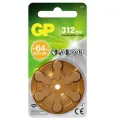 GP hoorapparaat batterijen ZA312 bruin - 1 stuk