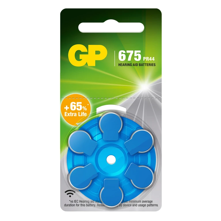 GP Knoopcel Batterijen PR44 Zink Lucht - set van 6