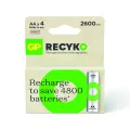 GP Oplaadbare Batterijen AA NiMH 2600mAh - Set van 4 stuk