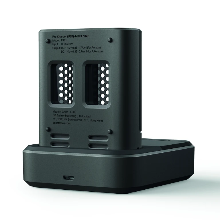 GP Batterijlader set met 4x AA NiMH batterijen 2100mAh en dock