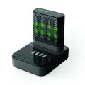 GP Batterijlader set met 4x AA NiMH batterijen 2100mAh en dock
