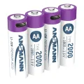 oplaadbare batterij Li-Ion 4x AA 2000mAh + kabel