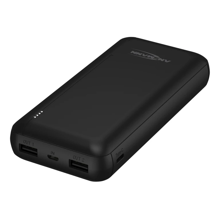 Powerbank 20000mAh Zwart - 1 stuk