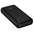 powerbank zwart 20000mAh 1xUSB-C(F) + 2xUSB-A(F)