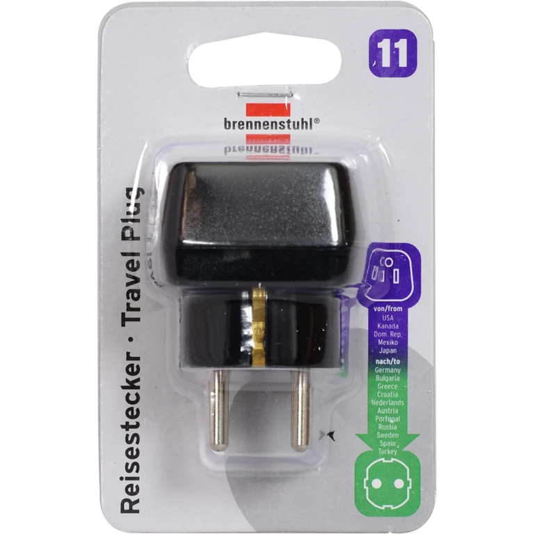 Brennenstuhl Reisstekker Zwart VS-NL 250V 15A 1 stuk
