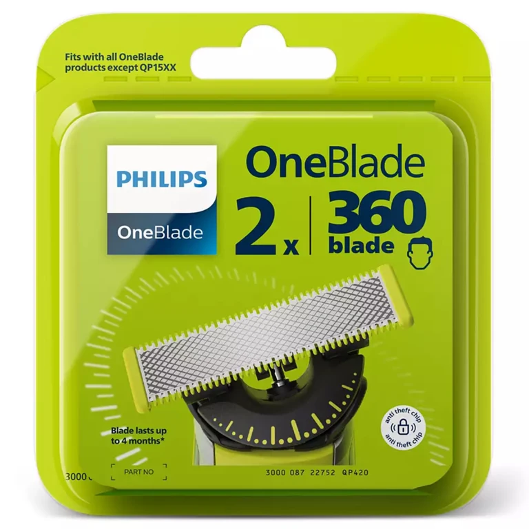 Philips Scheermesjes OneBlade 360 Zilver 2 stuks