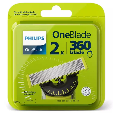 QP420 OneBlade 360 vervangbaar scheermesje 2st.