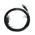 SCANPART Netwerkkabel (UTP) Plat CAT6 Zwart 1,0m 1 stuk