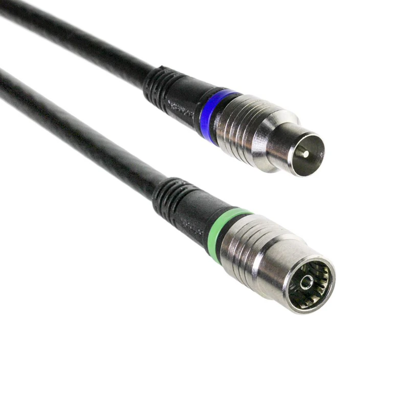 TECHNETIX Coax-aansluitkabel Zwart 3,0m Recht 9,5mm (M)-(F)