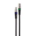 aansluitkabel 9.5mm(M)-(F) recht 3,0m zwart