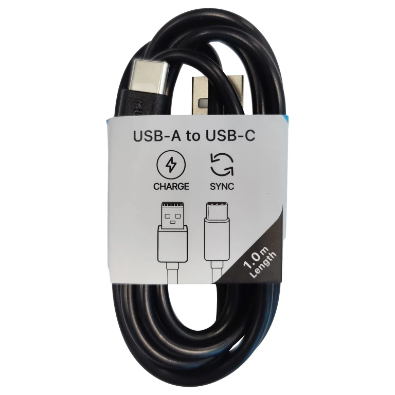 MUSTHAVZ USB-kabel USB-A naar USB-C zwart 1m - 1 stuk