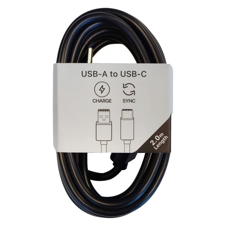 MUSTHAVZ USB-kabel USB-A naar USB-C 2m Zwart