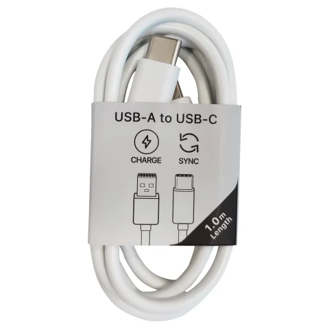 Musthavz to Go USB-A naar USB-C wit 1m