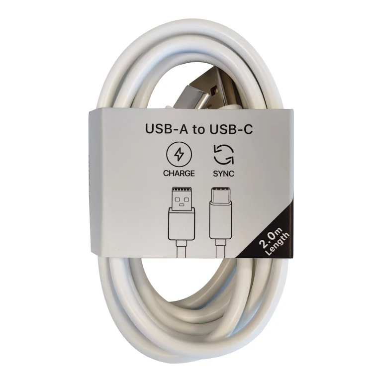 MUSTHAVZ Oplaadkabel USB-A naar USB-C Wit 2m