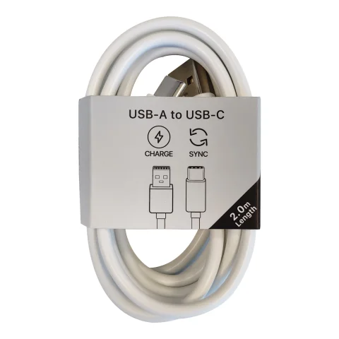 MTG laadk.USB-A->USB-C 2m wit
