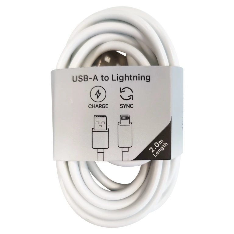 MUSTHAVZ Oplaadkabel USB-A naar Lightning Wit 2m
